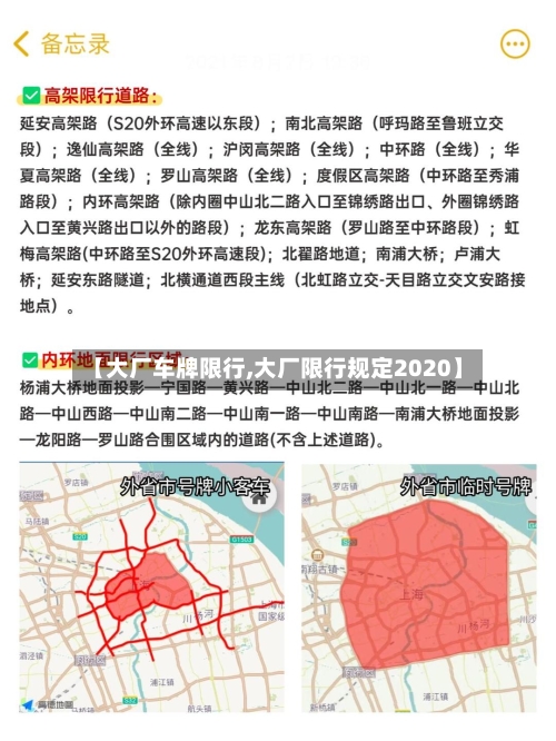 【大厂车牌限行,大厂限行规定2020】-第3张图片