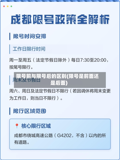 限号前与限号后的区别(限号是前面还是后面)