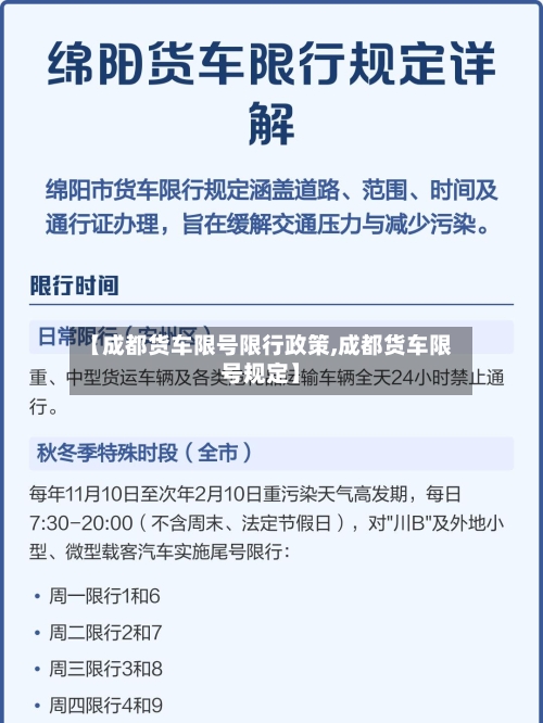 【成都货车限号限行政策,成都货车限号规定】