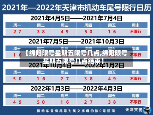 【绵阳限号星期五限号几点,绵阳限号星期五限号几点结束】