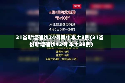 31省新增确诊24例其中本土8例(31省份新增确诊43例 本土28例)-第3张图片