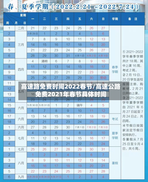 高速路免费时间2022春节/高速公路免费2021年春节具体时间