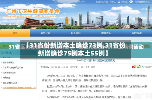 【31省份新增本土确诊73例,31省份新增确诊75例本土55例】-第3张图片
