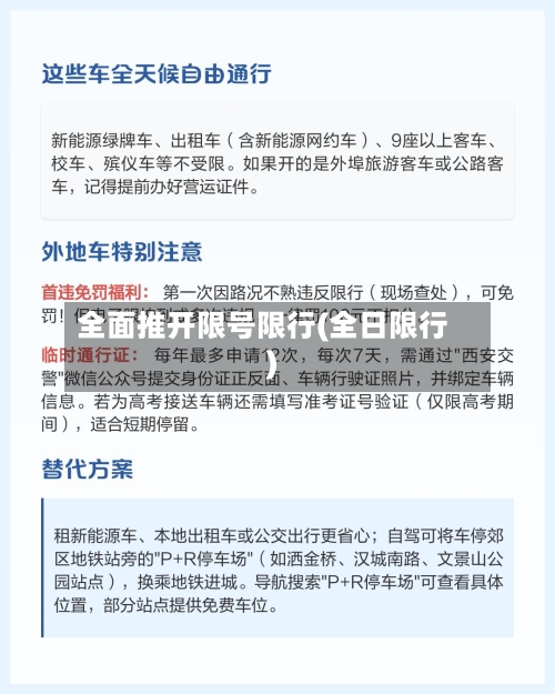 全面推开限号限行(全日限行)-第2张图片