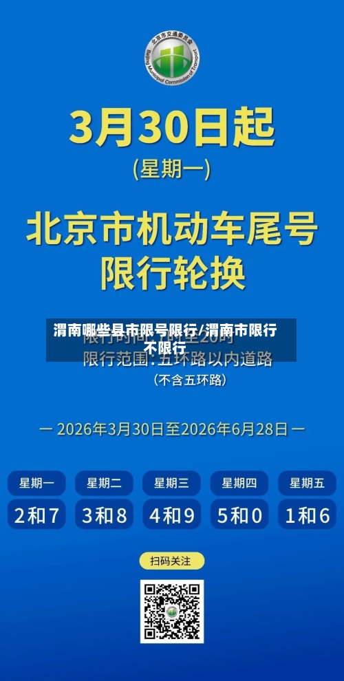 渭南哪些县市限号限行/渭南市限行不限行