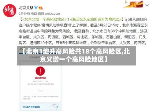 【北京1地升高风险共18个高风险区,北京又增一个高风险地区】