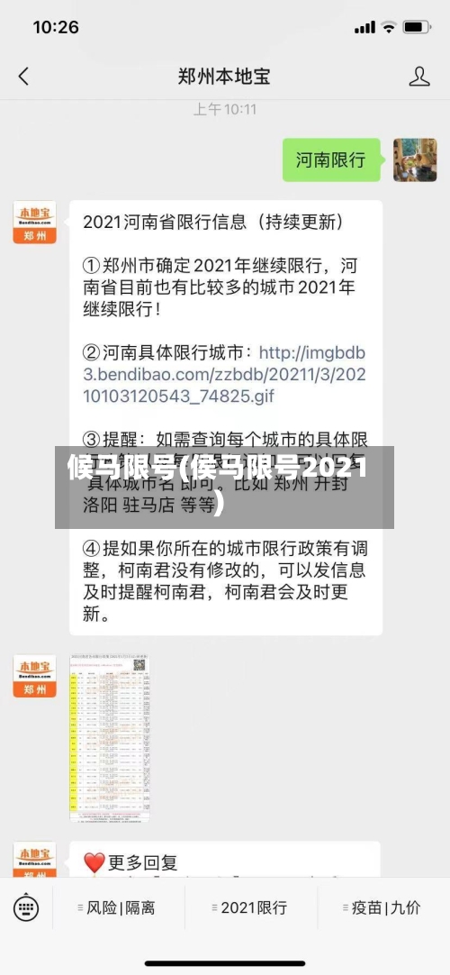 候马限号(侯马限号2021)