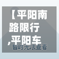 【平阳南路限行,平阳车辆限行】-第2张图片