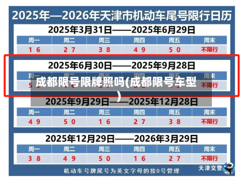 成都限号限牌照吗(成都限号车型)-第3张图片