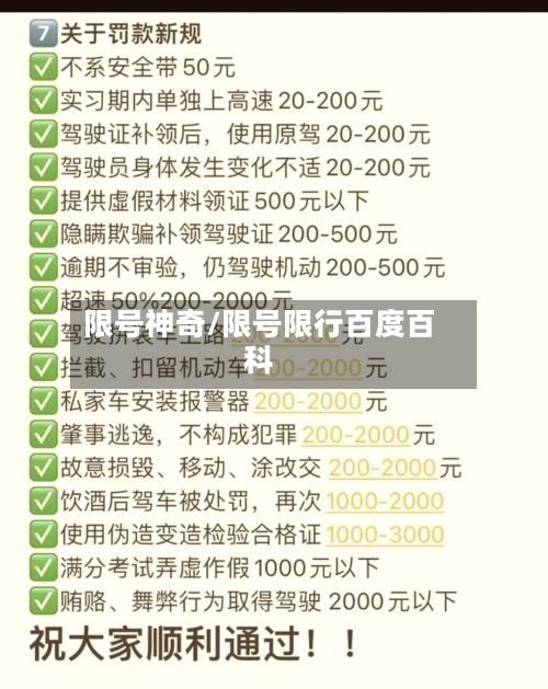 限号神奇/限号限行百度百科-第2张图片