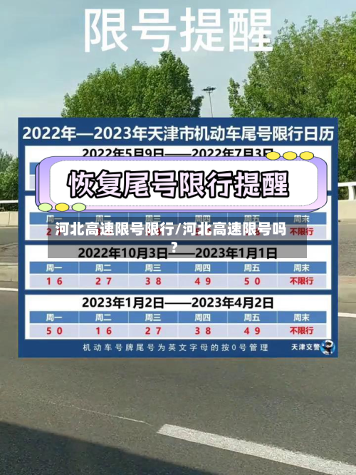 河北高速限号限行/河北高速限号吗?