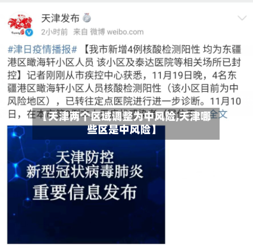 【天津两个区域调整为中风险,天津哪些区是中风险】-第2张图片