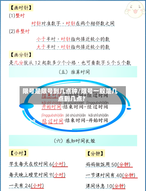 限号是限号到几点钟/限号一般是几点到几点?