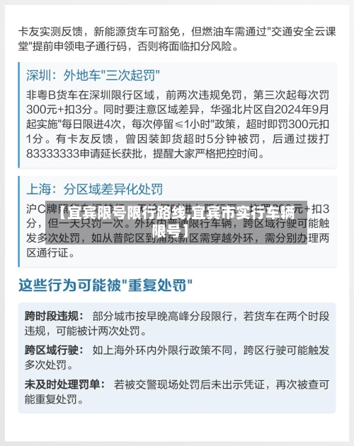 【宜宾限号限行路线,宜宾市实行车辆限号】-第2张图片