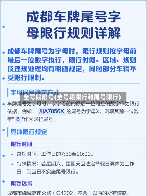 全号段限号(全号段限行和尾号限行)