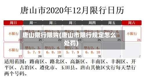 唐山限行限购(唐山市限行规定怎么处罚)