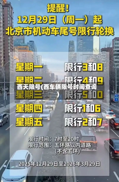 西天限号(西车辆限号时间查询)