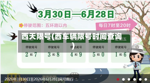 西天限号(西车辆限号时间查询)-第2张图片