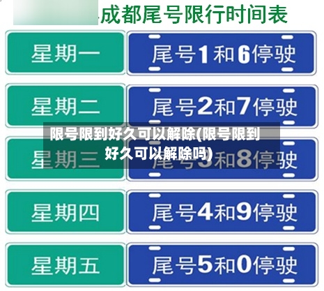 限号限到好久可以解除(限号限到好久可以解除吗)-第3张图片
