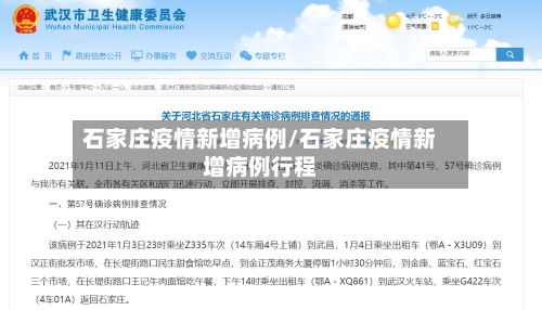 石家庄疫情新增病例/石家庄疫情新增病例行程