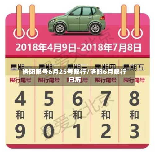 洛阳限号6月25号限行/洛阳6月限行日历-第2张图片