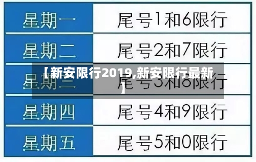 【新安限行2019,新安限行最新】-第2张图片