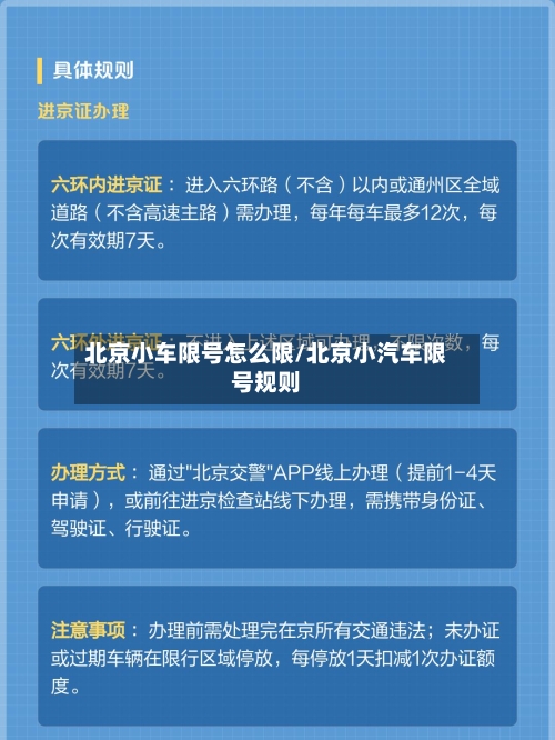 北京小车限号怎么限/北京小汽车限号规则-第3张图片
