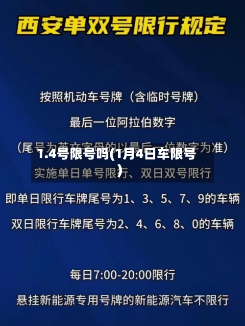 1.4号限号吗(1月4日车限号)