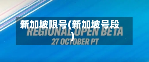 新加坡限号(新加坡号段)