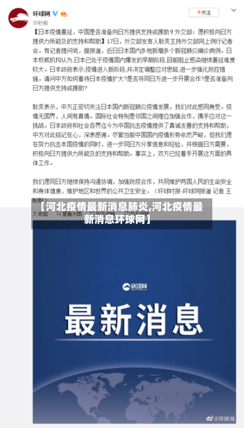 【河北疫情最新消息肺炎,河北疫情最新消息环球网】