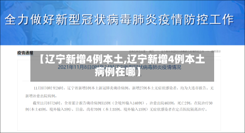 【辽宁新增4例本土,辽宁新增4例本土病例在哪】-第2张图片