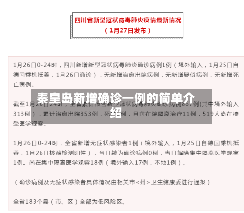 秦皇岛新增确诊一例的简单介绍