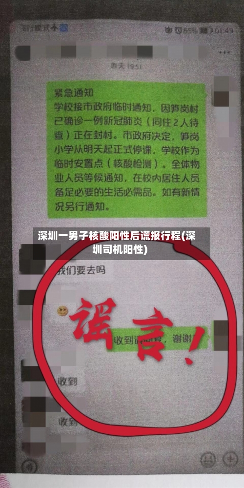 深圳一男子核酸阳性后谎报行程(深圳司机阳性)-第2张图片