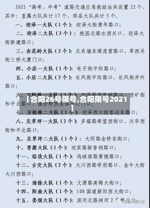 【合阳26号限号,合阳限号2021】