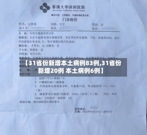 【31省份新增本土病例83例,31省份新增20例 本土病例6例】