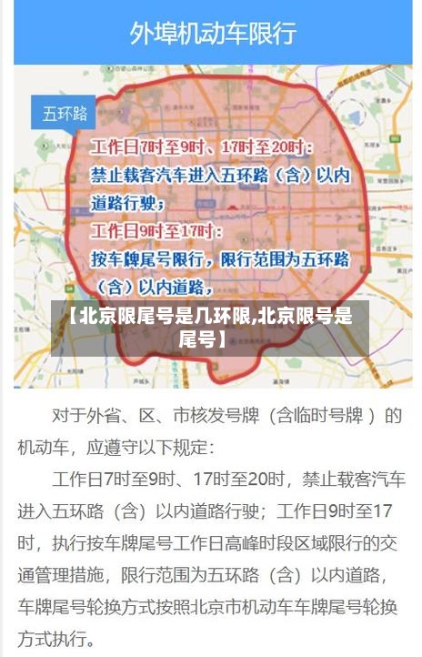 【北京限尾号是几环限,北京限号是尾号】-第3张图片