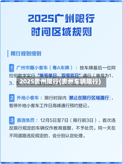 2025贵州限行(贵州车辆限行)
