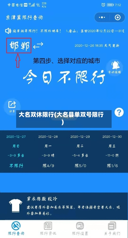 大名双休限行(大名县单双号限行)