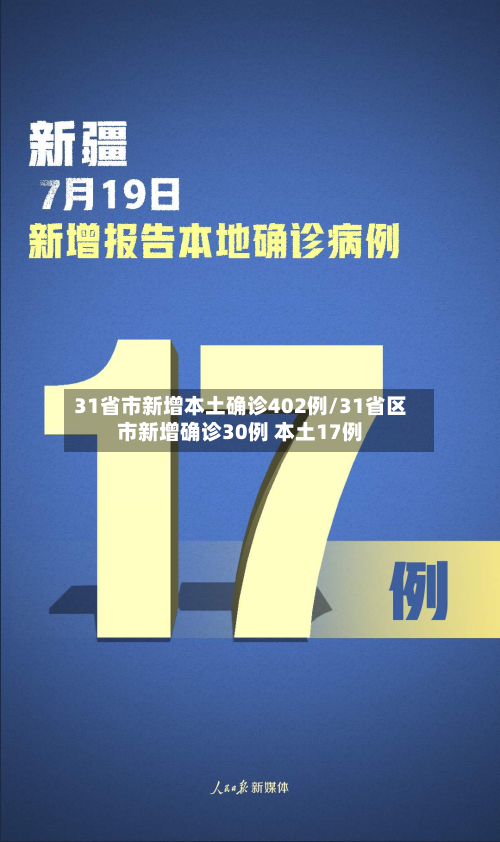 31省市新增本土确诊402例/31省区市新增确诊30例 本土17例