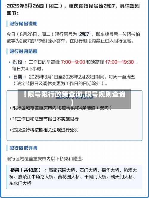【限号限行政策查询,限号规则查询】