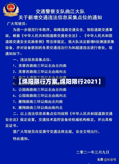 【绵阳限行方案,绵阳限行2021】