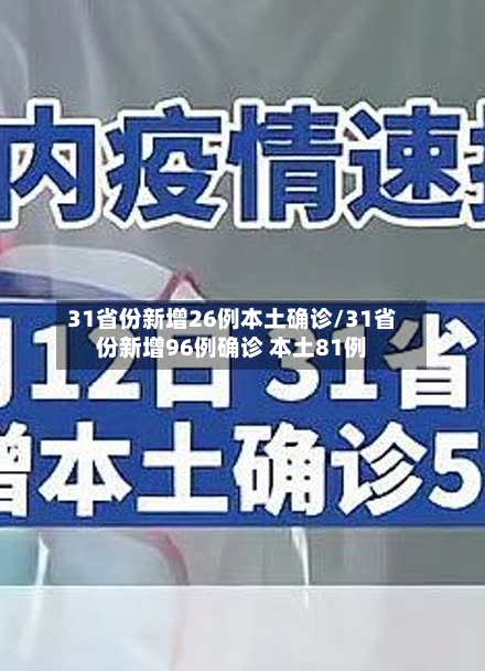 31省份新增26例本土确诊/31省份新增96例确诊 本土81例