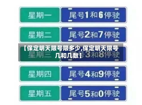 【保定明天限号限多少,保定明天限号几和几数】
