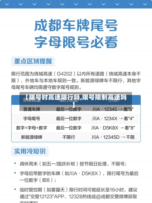 【限号时高速限行吗,限号限制高速吗】