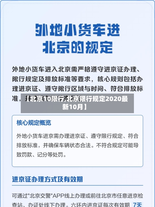 【北京10限行,北京限行规定2020最新10月】-第3张图片