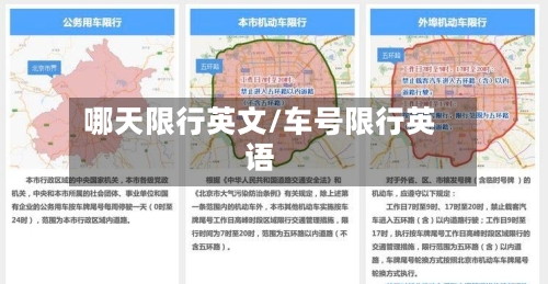 哪天限行英文/车号限行英语