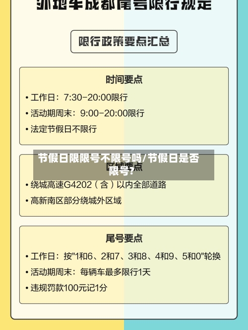 节假日限限号不限号吗/节假日是否限号?