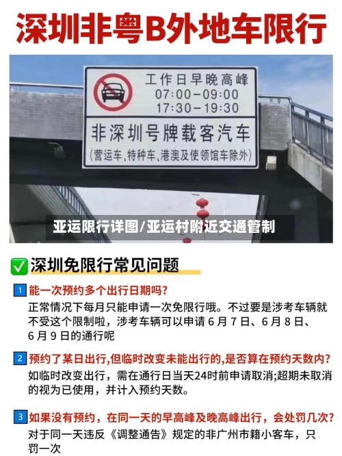 亚运限行详图/亚运村附近交通管制