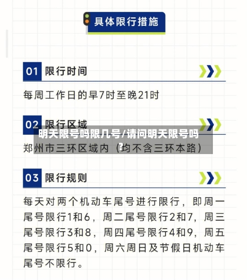 明天限号吗限几号/请问明天限号吗?