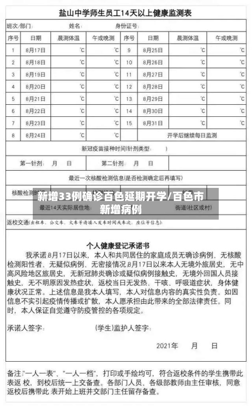 新增33例确诊百色延期开学/百色市新增病例